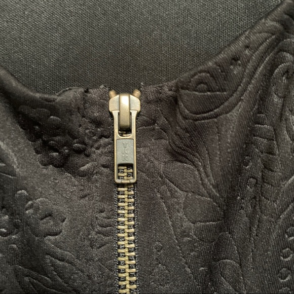 Silence + Noise Black Patterned High Neck Dress - Picture 6 of 7